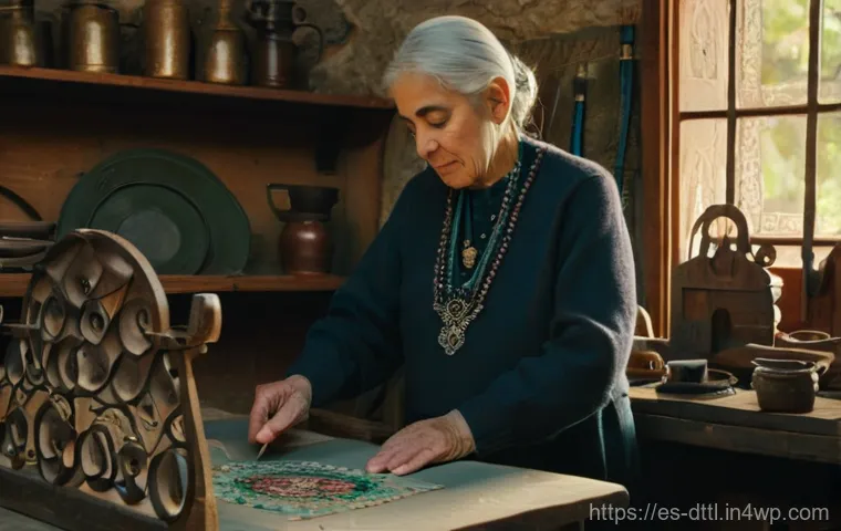 디지털 장인 문화와 사회적 미션 - **"A young, stylish Spanish fashion designer, fully clothed in a chic, modest outfit, in her bright ...