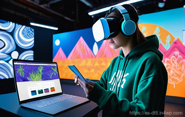 디지털 장인 문화의 창조적 접근법 - **Prompt:** A 30-year-old female ceramic artist, wearing a protective smock and jeans, is meticulous...