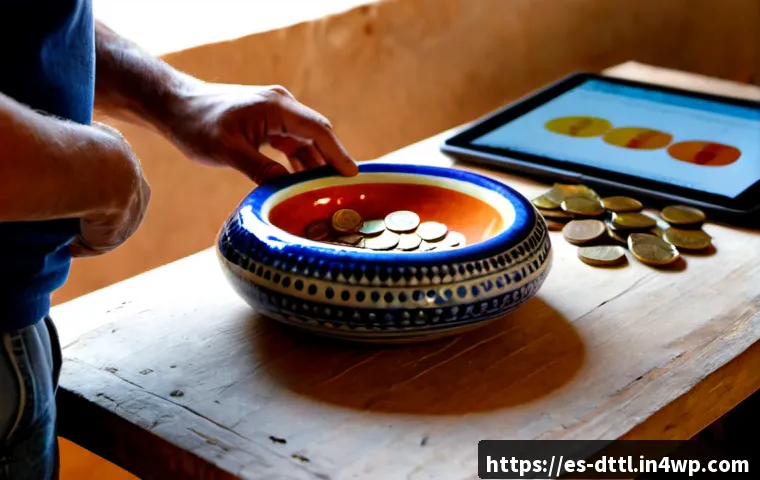 디지털 장인 문화의 비즈니스 가치 분석 - Photorealistic Spanish ceramic artisan in a sunlit Valencia workshop, carefully shaping a colorful h...